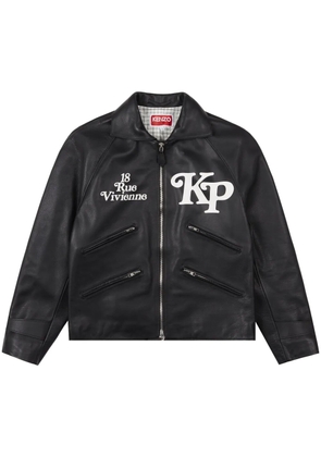 Kenzo x Verdy motorcycle leather jacket - Black