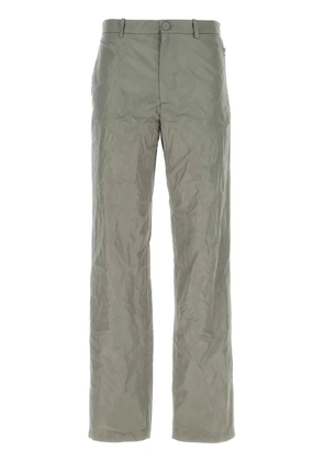 Balenciaga crinkled straight-leg trousers - Green
