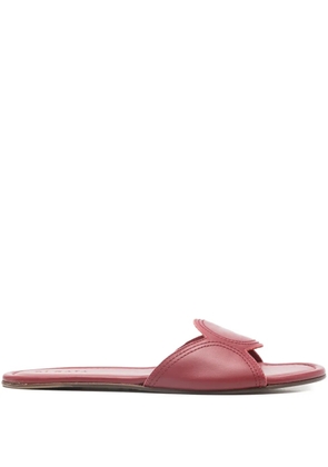 Di Gaia Lucia slip-on leather sandals - Red