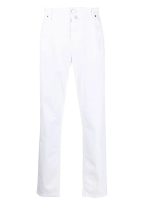 Incotex pleat-detail straight-leg trousers - White
