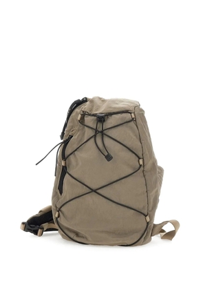 C.P. Company lens-pocket drawstring backpack - Brown