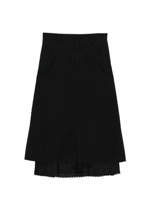 JNBY lace-trim midi skirt - Black