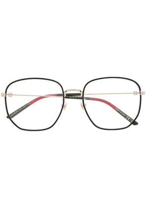 Gucci Eyewear oversized-frame glasses - Black
