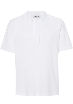 Lanvin short-sleeve cotton polo shirt - White