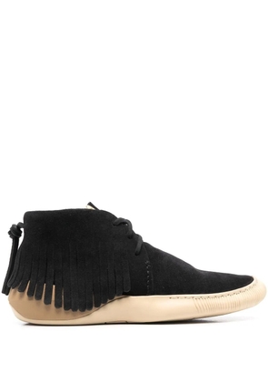 visvim fringed suede desert boots - Black