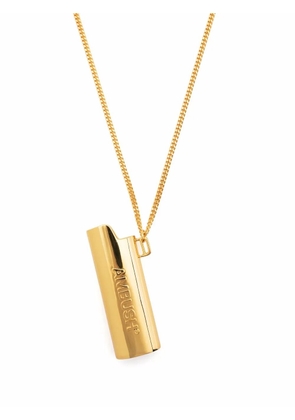 AMBUSH logo ligther case pendant necklace - Gold