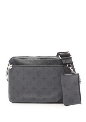 Louis Vuitton Pre-Owned Trio monogram eclipse shoulder bag - Black