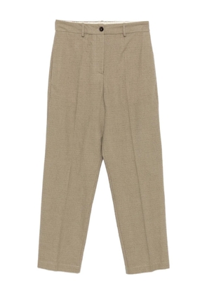 Alysi textured wool trousers - Green