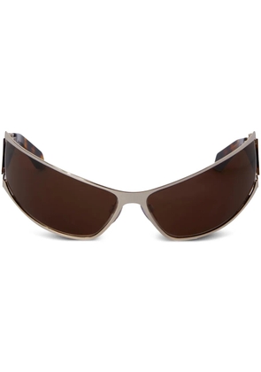 Off-White Eyewear Luna tortoiseshell biker-style sunglasses - Brown