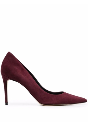 Scarosso x Brian Atwood Gigi suede pumps - Purple