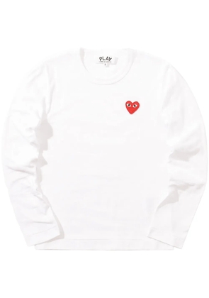 Comme Des Garçons Play logo-patch T-shirt - White