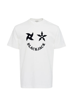 Blackjack Shuriken graphic T-shirt - White