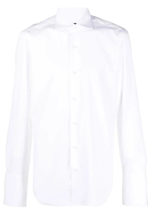 Barba cotton long-sleeved shirt - White