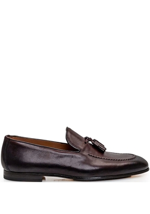 Doucal's leather loafers - Brown