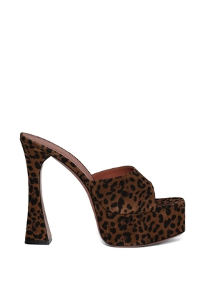Amina Muaddi Dalida sandals - Brown