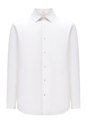 12 STOREEZ hand-stitched long-sleeved shirt - White
