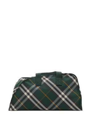 Burberry large Shield check-pattern duffle bag - Green