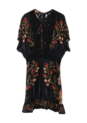 FARM Rio Berry Garden mini dress - Black