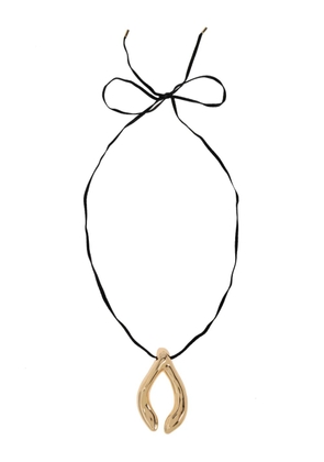 Tory Burch wishbone-motif necklace - Gold