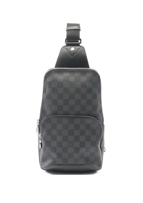 Louis Vuitton Pre-Owned 2018 check-pattern shoulder bag - Grey