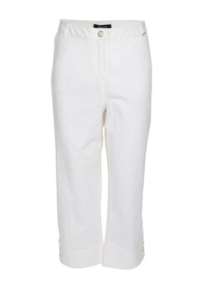 ELENA MIRO` buttoned jeans - White
