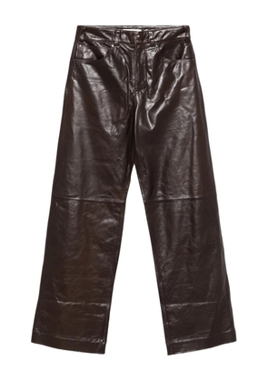 ENTIRE STUDIOS leather trousers - Brown