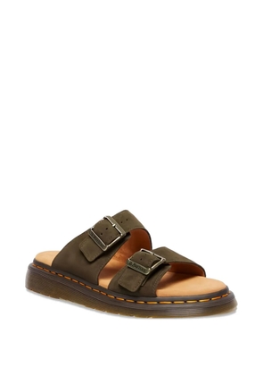 Dr. Martens suede flat sandals - Green