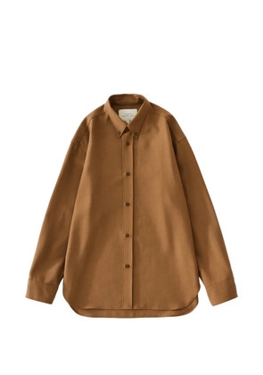 Studio Nicholson Jude heritage wool shirt - Brown