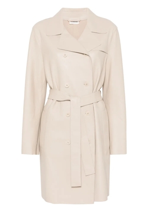 P.A.R.O.S.H. leather trench coat - Neutrals
