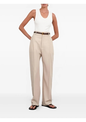 WARDROBE.NYC RHW buckle leather belt - Brown