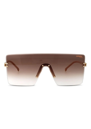 Carrera rimless shield-frame sunglasses - Gold