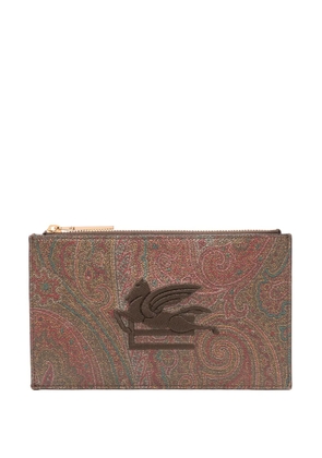 ETRO medium Paisley wallet - Brown