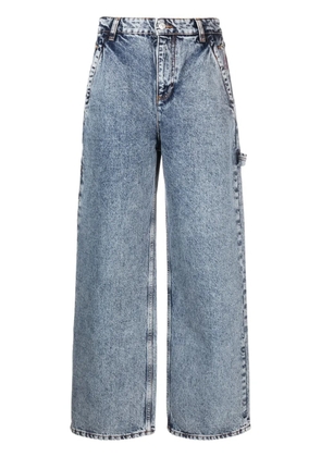 MOSCHINO JEANS high-rise straight-leg jeans - Blue