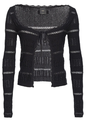 PINKO striped cardigan - Black