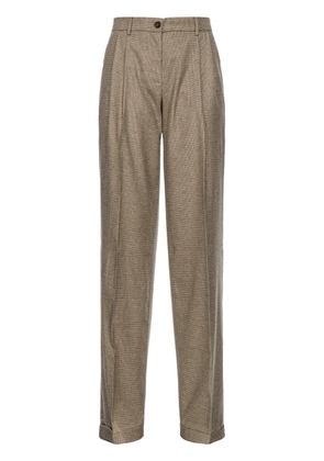 PINKO Vasetto flannel wide-leg trousers - Neutrals