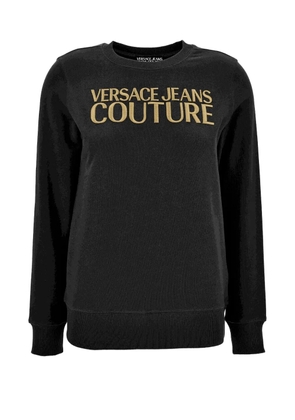 Versace Jeans Couture logo-embroidered sweatshirt - Black