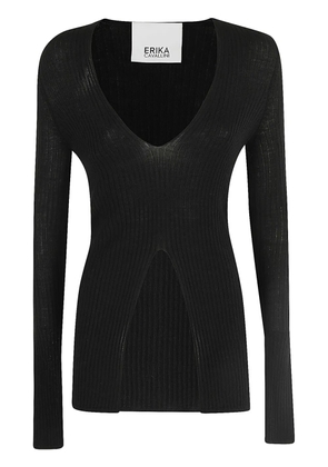 Erika Cavallini virgin wool jumper - Black