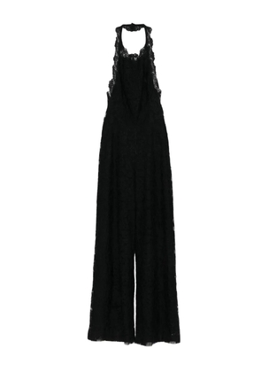 Ermanno Scervino lace halter-neck jumpsuit - Black
