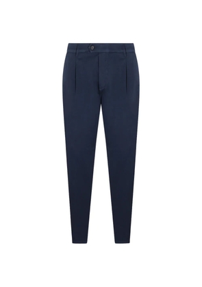 Eleventy button pleated trousers - Blue