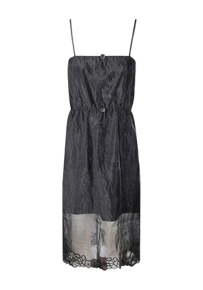 Cecilie Bahnsen Barr flower midi dress - Black