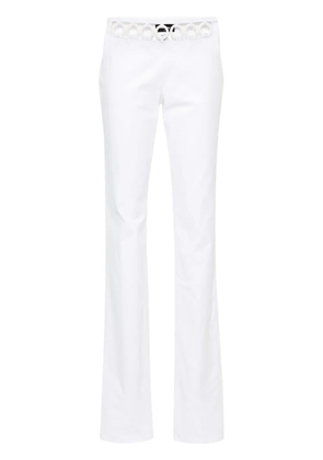DSQUARED2 Sharpei ring-embellished trousers - White