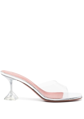 Amina Muaddi 70mm Lupita Glass sandals - White