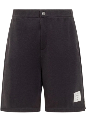 Thom Browne logo patch shorts - Blue