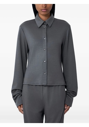 Rier button-down long-sleeved shirt - Grey