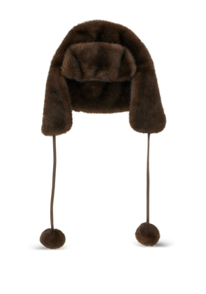 LOU ANDREA faux-fur hat - Brown