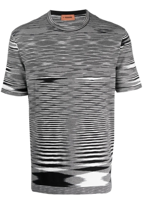 Missoni stripe-print short-sleeved T-shirt - Black