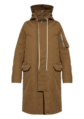 Rick Owens hooded padded coat - Brown