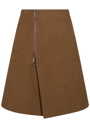 Burberry cotton midi skirt - Brown