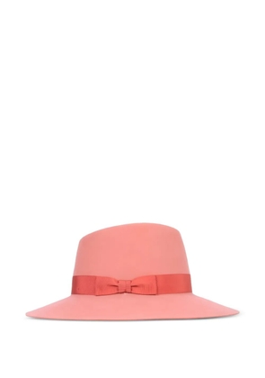 Helen Kaminski bow-detail cotton hat - Pink