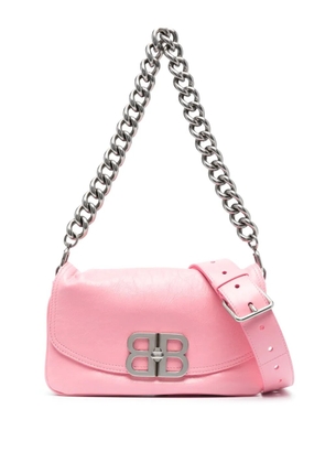 Balenciaga small BB Soft Flap leather shoulder bag - Pink